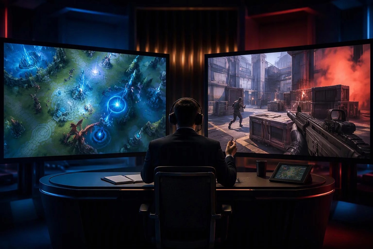 Competitive games compared side by side