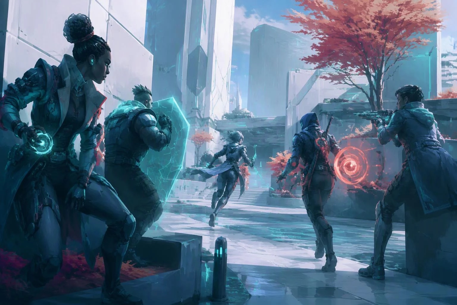Original Valorant editorial game illustration